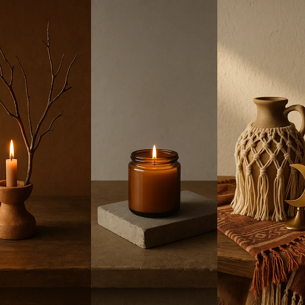 Rústico, Minimalista ou Boho: Como Escolher a Vela Certa Para Cada Estilo de Casa