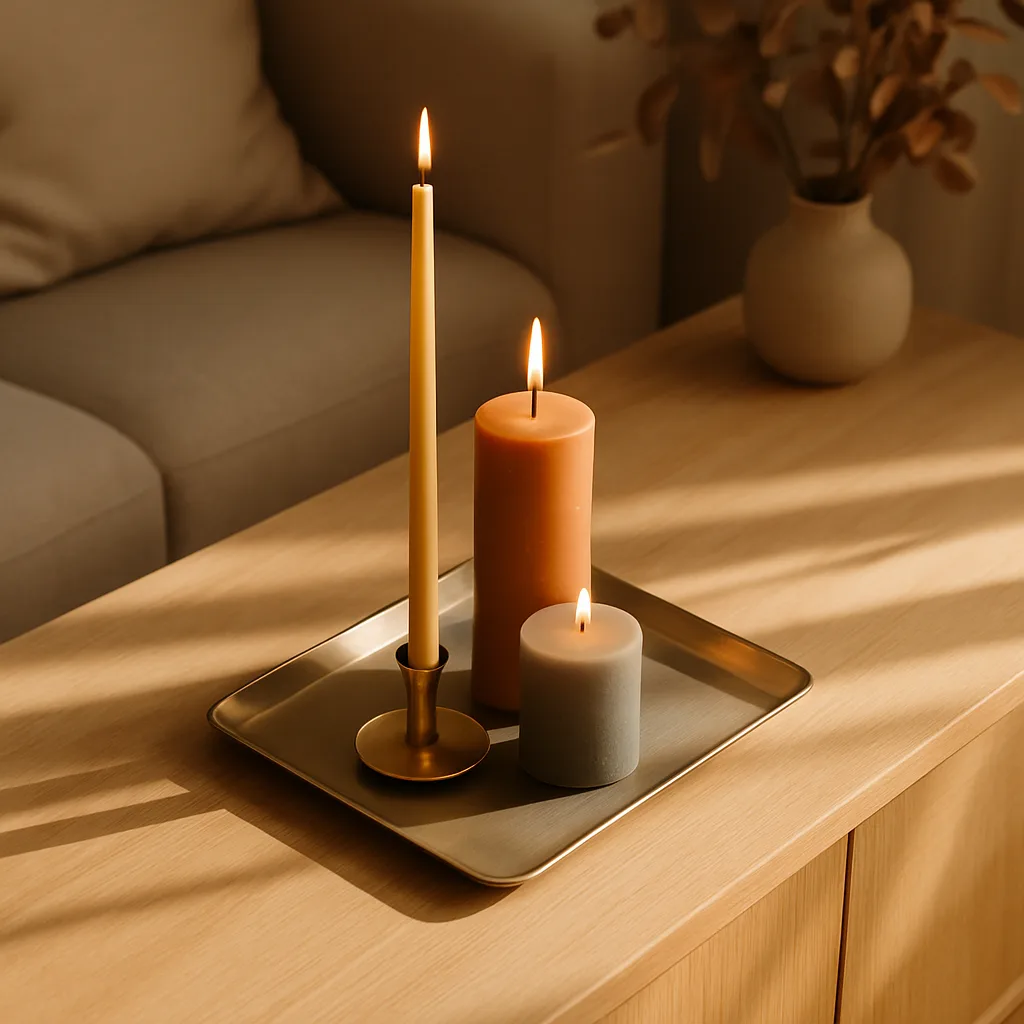 O Guia do Olhar: Como Combinar Cores e Formatos de Velas na Decoração de Interiores