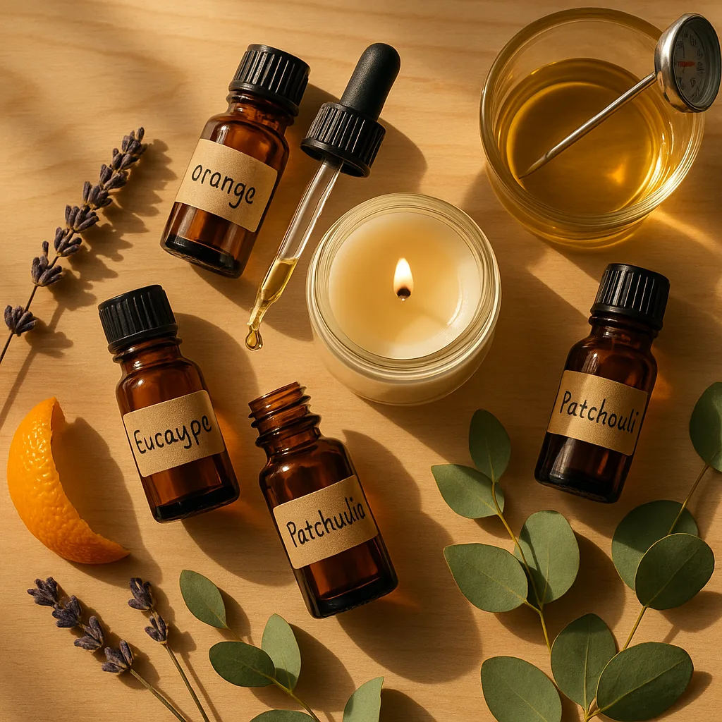 O Mapa dos Aromas: Os Óleos Essenciais Mais Usados em Velas e o Que Cada Um Faz por Você
