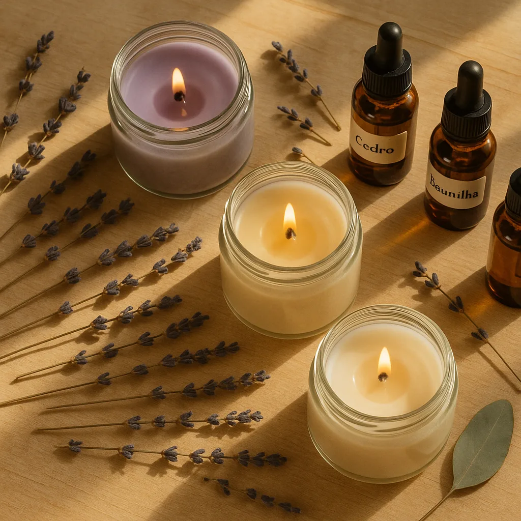 Óleos Essenciais Mais Usados em Velas Aromáticas: Guia Prático e Seus Efeitos Reais